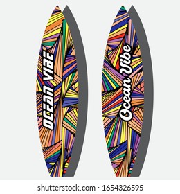 icono del doodle de la tabla de surf, ilustración vectorial
