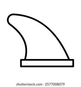 Surfboard Fin icon line vector illustration