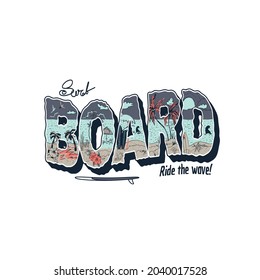 Surfboard free vectors artwork, this sketch use all type clothing , digital media , its look summer, beach, surf, surfing, sunset, handwork ,retro, wave , typography, colorful, beach vibes .  