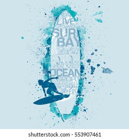 Surfboard graphic