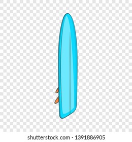 Surfboard icon. Cartoon illustration of surfboard vector icon for web design