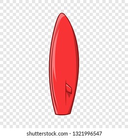 Surfboard icon in cartoon style isolated on background for any web design 