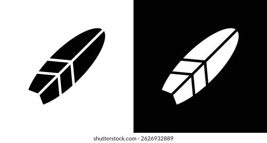 Surfboard icon concept, vector illustration