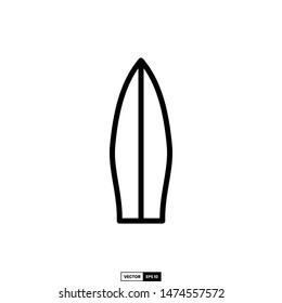 Surfboard icon, design inspiration vector template for interface and any purpose