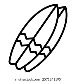 Surfboard Icon Element For Design