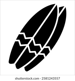 Surfboard Icon Element For Design