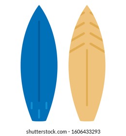 Surfboard icon isolated on white background, vector illustration