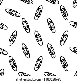 Surfboard Icon Seamless Pattern, Surf Board Icon, Water Sport Icon Vector Art Illustration
