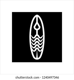 Surfboard Icon, Surf Board Icon, Water Sport Icon Vector Art Illustration