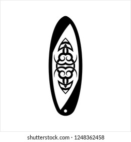 Surfboard Icon, Surf Board Icon, Water Sport Icon Vector Art Illustration