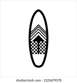 Surfboard Icon, Surf Board Icon, Water Sport Icon Vector Art Illustration