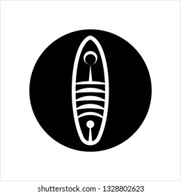 Surfboard Icon, Surf Board Icon, Water Sport Icon Vector Art Illustration