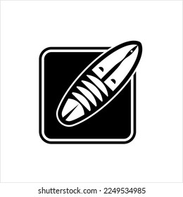 Surfboard Icon, Surf Board Icon, Water Sport Icon Vector Art Illustration