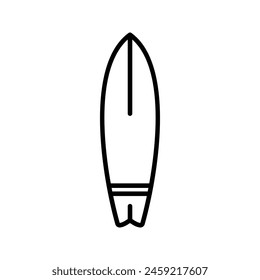 surfboard icon. surfing sign color editable