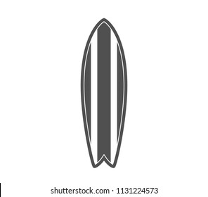 Surfboard icon. Vector surfboard icon. 