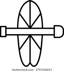 Surfboard Icon Vector Element line icon design vector icons