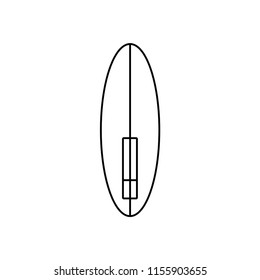 Surfboard icon. Surfboard vector, flat, isolated icon. Sea, summer, holiday, surf, surfing, rest.