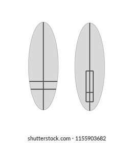 Surfboard icon. Surfboard vector, flat, isolated icon. Sea, summer, holiday, surf, surfing, rest, ocean.
