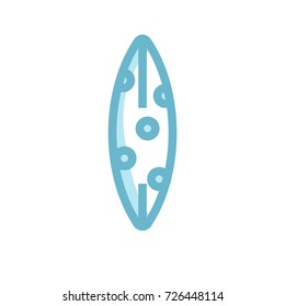 Surfboard icon vector modern style design