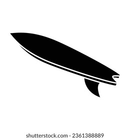 Surfboard icon vector on trendy design