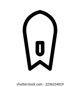 Surfboard Icon Vector Symbol Design Illustration