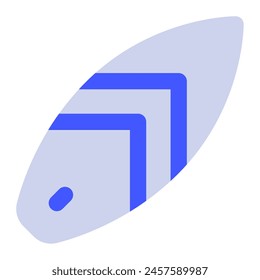 Surfboard icon for web, app, infographic, etc
