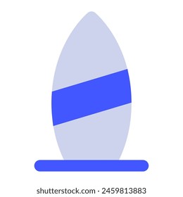 Icono de tabla de surf para Web, App, infografía