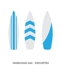 Surfboard icons set. Surfboard surf vector illustration