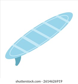 surfboard illustration summer theme element suitable for web design, stickers, promotions, holidays, etc.