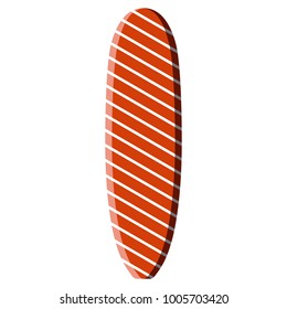 Surfboard isolated on white background, Vector illustration