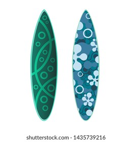 Surfboard isolated on white background for your creativity