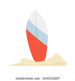 Surfboard isolated on white background ,Vector illustration EPS 10