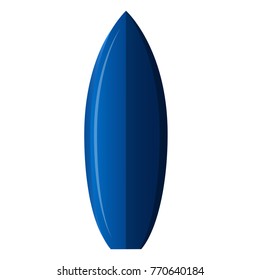 Surfboard isolated on white background, Vector illustration