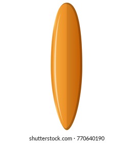 Surfboard isolated on white background, Vector illustration