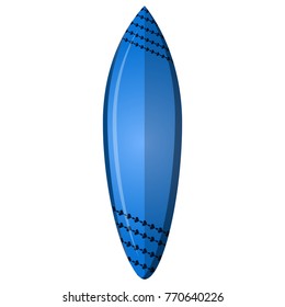 Surfboard isolated on white background, Vector illustration
