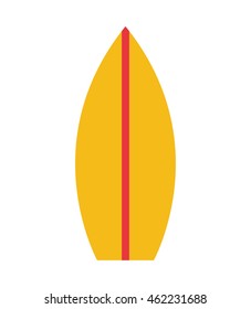 surfboard isolated on white vector illustration design
