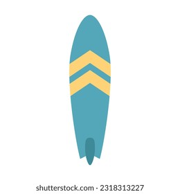 surfboard item summer design illustration