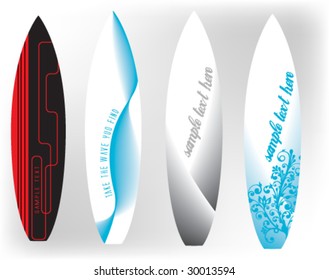 surfboard motive vector background