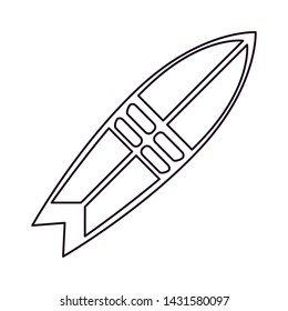 surfboard object on white background
