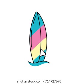 surfboard for relaxing in the sea