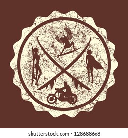 surfboard shield vector art