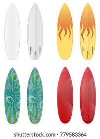 surfboard stock vector illustration isolated on white background