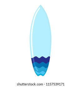 Surfboard. Surfing. Waves. Vector illustration. EPS 10.