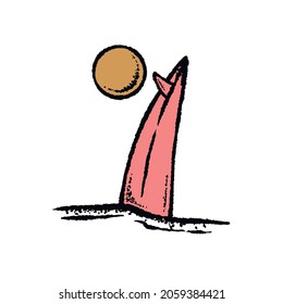 surfboard tattoo illustration. surf board vintage illustration