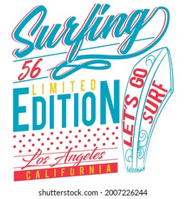 surfboard with text white background