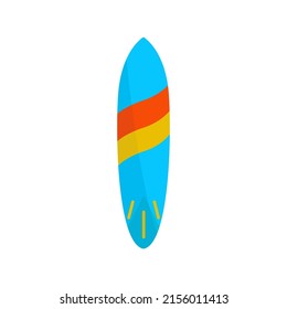 Surfboard Vector Flat Illustration Icon Summer Stock Vector (Royalty ...