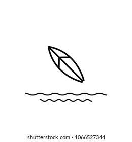 Surfboard  vector icon