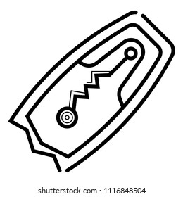 Surfboard vector icon