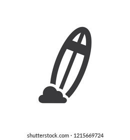 Surfboard vector icon
