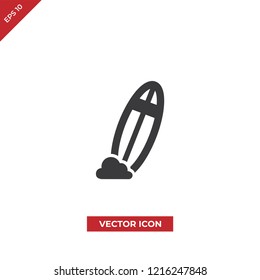 Surfboard vector icon